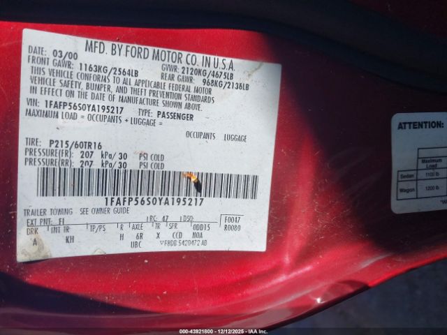 Ford Taurus Sel Image 3