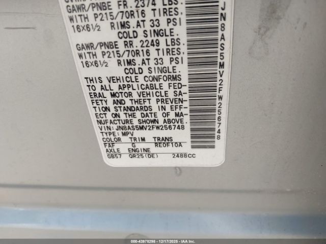 Nissan Rogue S Image 9